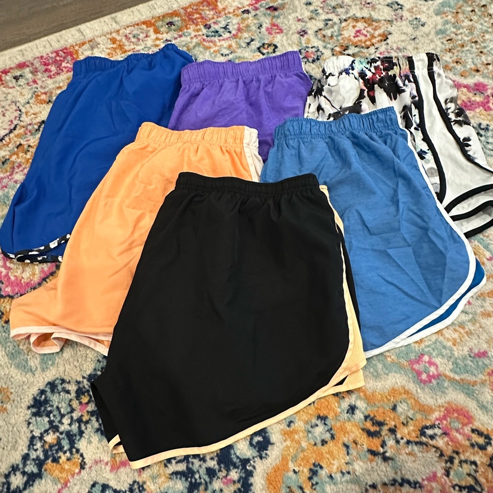 Colorful Nike Athletic Shorts Set